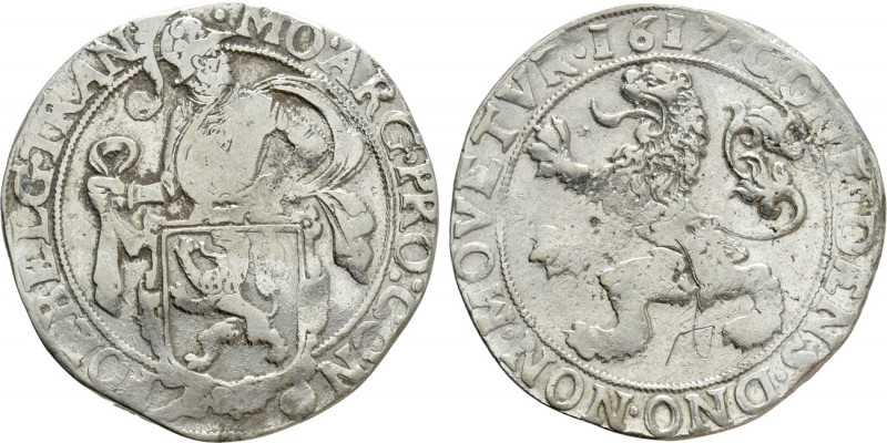 NETHERLANDS. Overijssel. Lion Dollar or Leeuwendaalder (1617). 

Obv: MO ARG P...