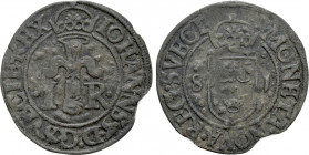 SWEDEN. John III (1568-1592). 1/2 Örtug (1581). Stockholm