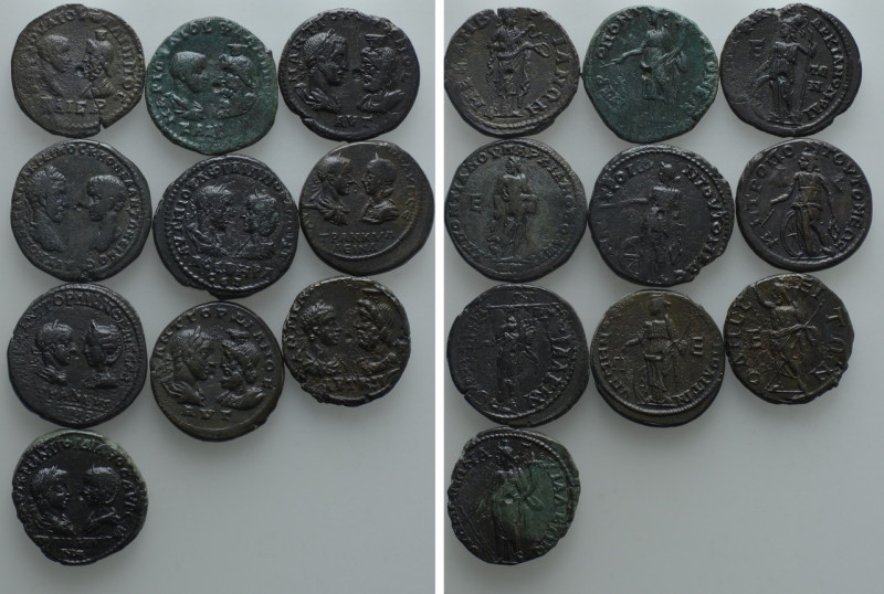 10 Roman Provincial Coins. 

Condition: See picture.

Weight: g.
 Diameter:...