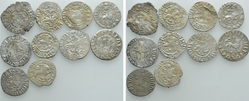 10 Coins of Armenia / Crusaders. 

Condition: See picture.

Weight: g.
 Dia...