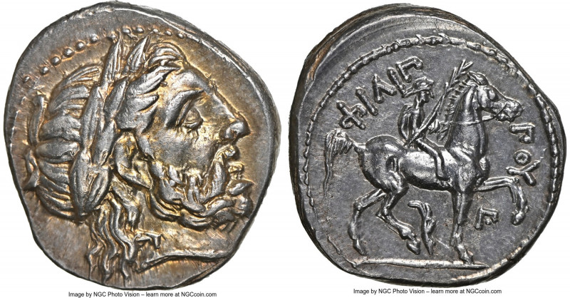 MACEDONIAN KINGDOM. Philip II (359-336 BC). AR tetradrachm (24mm, 14.24 gm, 2h)....
