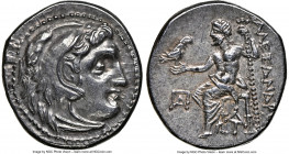 MACEDONIAN KINGDOM. Alexander III the Great (336-323 BC). AR drachm (17mm, 4.33 gm, 12h). NGC AU 5/5 - 4/5. Posthumous issue of Magnesia ad Maeandrum,...
