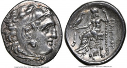 MACEDONIAN KINGDOM. Philip III Arrhidaeus (323-317 BC). AR drachm (18mm, 4.26 gm, 6h). NGC Choice AU 5/5 - 4/5. Lifetime issue of Abydus, ca. 323-317 ...