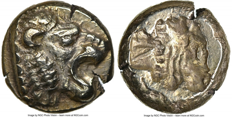 LESBOS. Mytilene. Ca. 521-478 BC. EL sixth-stater or hecte (10mm, 2.53 gm, 8h). ...