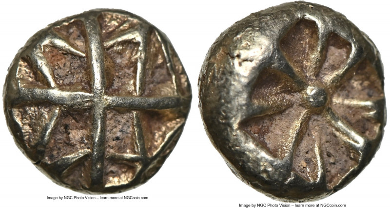IONIA. Uncertain mint. Ca. 625-550 BC. EL 1/12 stater or hemihecte (8mm, 1.12 gm...