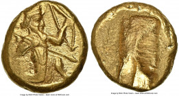 ACHAEMENID PERSIA. Darius I-Xerxes II (ca. 5th century BC). AV daric (15mm, 8.30 gm). NGC Choice AU 5/5 - 4/5. Lydo-Milesian standard. Sardes mint, ca...