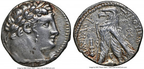 PHOENICIA. Tyre. Ca. 126/5 BC-AD 65/6. AR half-shekel (23mm, 7.02 gm, 12h). NGC Choice XF 5/5 - 4/5. Dated Civic Year 47 (80/79 BC). Laureate head of ...