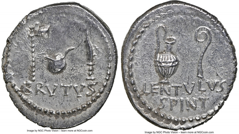 Q. Servilius Caepio (M. Junius) Brutus, as Imperator, assassin of Caesar (44-42 ...