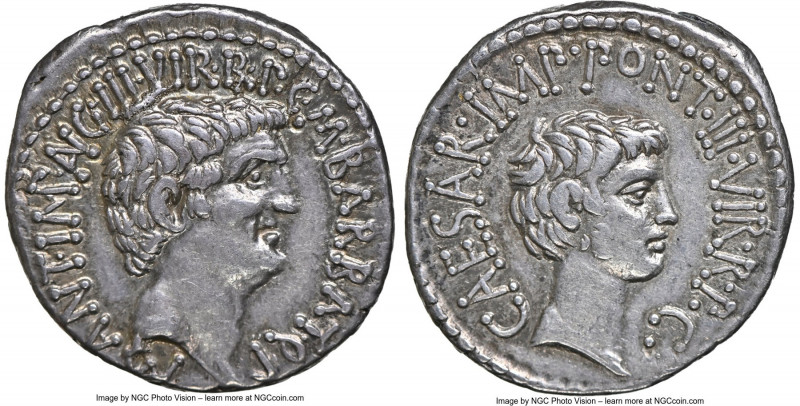 Marc Antony and Octavian, as Imperators and Triumvirs (43-33 BC), with Marcus Ba...