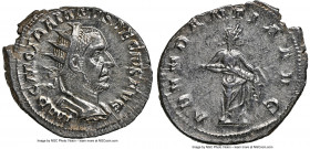 Trajan Decius (AD 249-251). AR antoninianus (23mm, 4.17 gm, 1h). NGC MS 5/5 - 4/5. Rome. IMP C M Q TRAIANVS DECIVS AVG, radiate, cuirassed bust of Tra...
