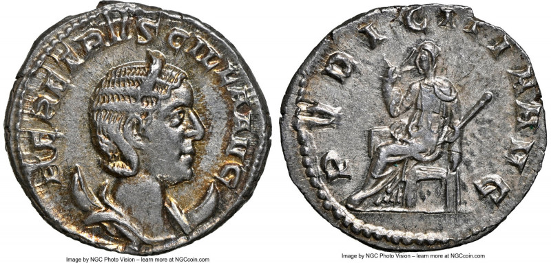 Herennia Etruscilla (AD 249-253). AR antoninianus (21mm, 3.60 gm, 12h). NGC MS 5...