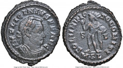 Licinius I (AD 308-324). BI reduced follis or nummus (23mm, 3.62 gm, 6h). NGC Choice VF 4/5 - 3/5. London, AD 315. IMP LICINIVS P F AVG, laureate, cui...