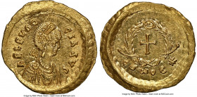 Aelia Eudocia, Eastern Roman Empire (AD 423-460). AV tremissis (15mm, 1.48 gm, 11h). NGC Choice MS 5/5 - 5/5. Constantinople, AD 430-440. AEL EVDO-CIA...