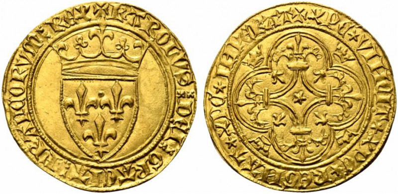 FRANCIA. Carlo VI (1380-1422). Scudo d'oro Au (3.93 g - 28.5 mm). KAROLVS DEI GR...