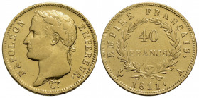 FRANCIA . Napoleone I, Imperatore (1804-1814) . 40 Franchi. 1811 A . AU Kr. 696.1. qBB