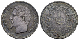 FRANCIA. Napoleone III (1852-1870). Franco 1860 A. AG Kr. 806.1 Eccezionale. FDC