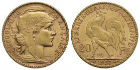 FRANCIA . Terza Repubblica (1870-1940) . 20 Franchi. 1907 . AU Kr. 847. qFDC