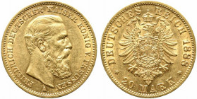 GERMANIA. PRUSSIA. Federico III 20 marchi 1888. Au (7,96 g). SPL