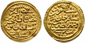 IMPERO OTTOMANO. Murad III AH 982-1003 (AD 1574-1595). Sultani Au (3.50 g - 21.03 mm) Misr, AH 982 (AD 1574). Pere 274. Sultani 9643. BB