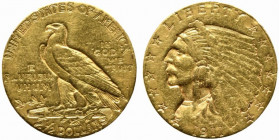 STATI UNITI. Quarter Eagles Indian Head ($ 2.50) 1911. Au (4,15 g). SPL
