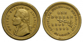 STATI UNITI. Dollaro. 1903 - Louisiana . (AU g. 1,67) R Kr. 120 Tacchette al bordo. qSPL