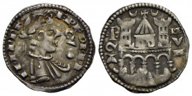 BERGAMO . Comune, monete a nome di Federico II (Sec. XIII-XIV) . Grosso da 4 denari . (AG g. 1,4) R CNI 123/137; MIR 17. BB-SPL
