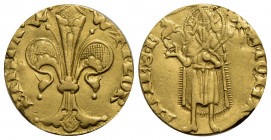 FIRENZE . Repubblica (1189-1532) . Fiorino d'oro. (1328 - I semestre) . AU R Bern. 1351/3; MIR 8/5 Agnello pasquale - Gherardino di Gianni. BB-SPL