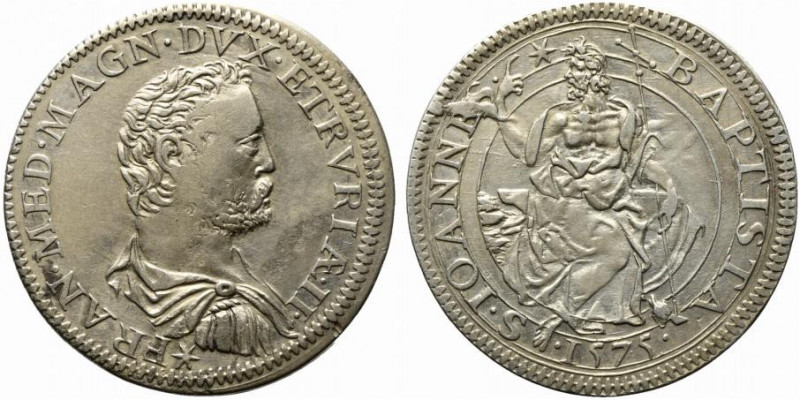 FIRENZE. Francesco I De' Medici (1574-1587). Testone II serie 1575 Ag (9.18 g - ...