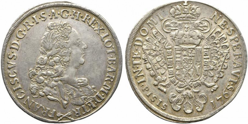 FIRENZE. Francesco II di Lorena (1737-1765). Francescone 1765 Ag (27.28 g - 41.3...