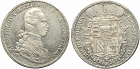 FIRENZE. Pietro Leopoldo di Lorena (1765-1790). Scudo da 10 Paoli o Francescone 1778 Ag (27.4 g - 40.8 mm). D/busto a destra . R/stemma sormontato da ...