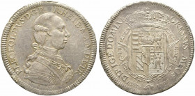 FIRENZE. Pietro Leopoldo di Lorena (1765-1790). Scudo da 10 Paoli o Francescone 1786 "serie senile" Ag (27.36 g - 40.6 mm). D/busto a destra . R/stemm...