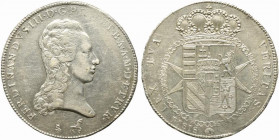 FIRENZE. Ferdinando III di Lorena (1790-1801). Scudo da 10 Paoli o francescone Ag (27.17 g - 41.5 mm). D/testa nuda a destra. R/stemma coronato sovrap...