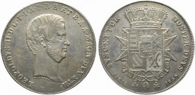 FIRENZE. Leopoldo II di Lorena (1824-1859). Scudo da 10 Paoli o Francescone 1859 Ag (27.25 g - 41.1 mm). Testa nuda a destra. R/Stemma di forma sannit...
