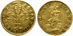 FIRENZE. Leopoldo II di Lorena (1824-1859). Zecchino da 1 Fiorino d'oro 1824. Au (3.45 g - 21.4 mm). Gig. 8. SPL+