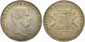 FIRENZE. Leopoldo II di Lorena (1824-1859). Scudo da 10 Paoli o Francescone 1858 Ag (27.48 g - 40.8 mm). Testa nuda a destra. R/stemma coronato su cro...
