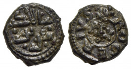 MESSINA. Tancredi (1190-1194) . Follaro . (CU g. 2,09) Spahr 139/140; MIR 45 Emessa a nome di Tancredi con il figlio Ruggero Conservazione eccezionale...