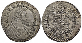 NAPOLI. Carlo V (1516-1556) . Mezzo ducato . (AG g. 14,69) P.R. 14/15; MIR 135 Lieve porosità del metallo, ma ottimo ritratto. Ex Asta NAC 60 L. 97. S...