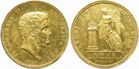 NAPOLI. Ferdinando II di Borbone (1830-1859). 30 ducati 1844. Au (37,93 g). Magl. 484-485; Gig.6. SPL