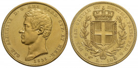 Carlo Alberto (1831-1849) . 100 Lire. 1835 T . AU Pag. 141; Mont. 7. qSPL/SPL