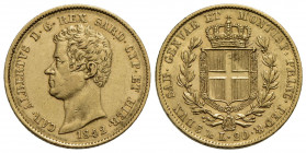 Carlo Alberto (1831-1849) . 20 Lire. 1842 G . AU Pag. 194; Mont. 66. BB-SPL