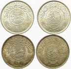 ARABIA SAUDITA. Lotto di 2 monete in argento. FDC