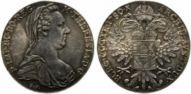 AUSTRIA. Maria Teresa tallero 1780. Riconio-Restrike. Ag (28,13 g). qFDC