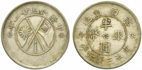 CINA. Yunnan. 50 cents 1932. Ag 0.500 (13,06 g). Y#492. BB