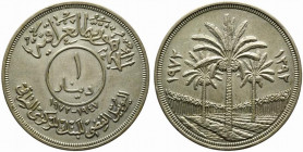 IRAQ. 1 Dinar 1972 Ag 0.500 (31 g). KM#137. qFDC