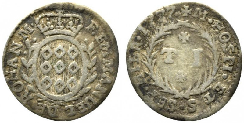 MALTA. Emmanuel De Rohan (1775-1797). 1 tarì 1777 Ag (0.88 g - 16 mm). KM#307.1....