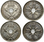 NUOVA GUINEA. Lotto di 2 monete in argento. SPL