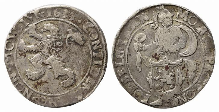 OLANDA. West Friesland. Lion Daalder 1633. Ag (26,81 g - 40,8 mm). KM#14,2. MB+