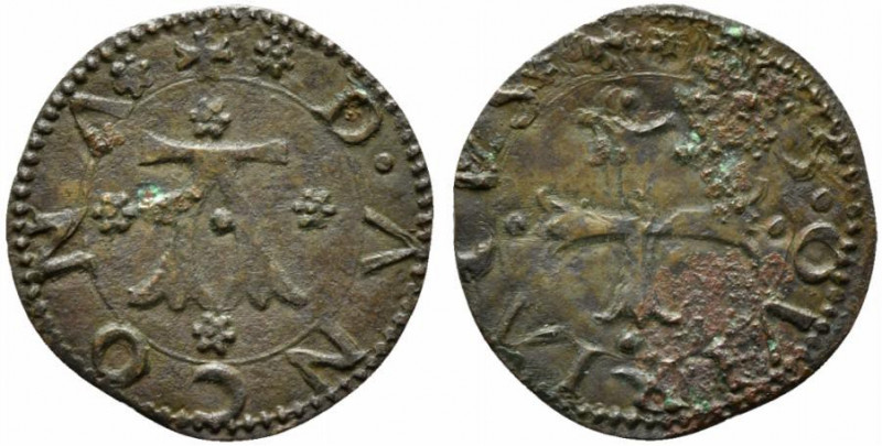 ANCONA. Anonime sec. XV. Quattrino Mi (0,92 g). BB