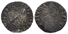 L'AQUILA . Giovanna II d'Angiò Durazzo (1414-1435) . Quartarola . (AG g. 0,6) NC CNI 2/62; MIR 58. MB-BB