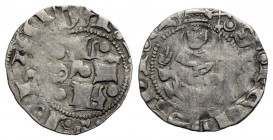 L'AQUILA . Giovanna II d'Angiò Durazzo (1414-1435) . Bolognino . (AG g. 0,43) NC CNI 98/121; MIR 62. qBB